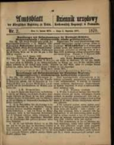 Amtsblatt der Königlichen Regierung zu Posen. 1870.01.11 Nro.2