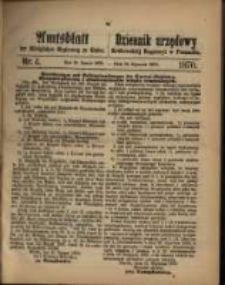 Amtsblatt der Königlichen Regierung zu Posen. 1870.01.25 Nro.4