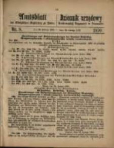 Amtsblatt der Königlichen Regierung zu Posen. 1870.02.22 Nro.8
