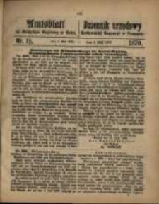 Amtsblatt der Königlichen Regierung zu Posen. 1870.05.03 Nro.18