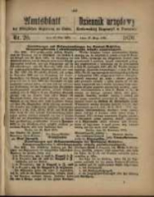 Amtsblatt der Königlichen Regierung zu Posen. 1870.05.17 Nro.20