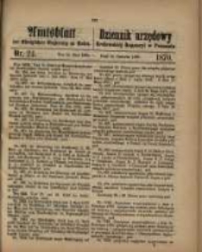 Amtsblatt der Königlichen Regierung zu Posen. 1870.06.14 Nro.24