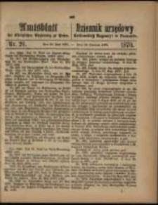 Amtsblatt der Königlichen Regierung zu Posen. 1870.06.28 Nro.26