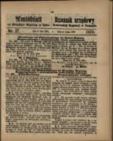 Amtsblatt der Königlichen Regierung zu Posen. 1870.07.05 Nro.27