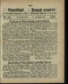 Amtsblatt der Königlichen Regierung zu Posen. 1870.08.23 Nro.34