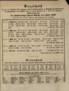 Verzeichniss der am 10. Dezember 1870 ... am 1. Juli 1871 der fünfprocentigen Staats=Anleihe vom Jahre 1859