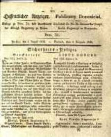 Oeffentlicher Anzeiger. 1835.08.04 Nro.31