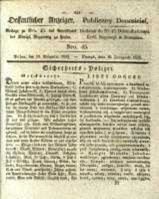 Oeffentlicher Anzeiger. 1835.11.10 Nro.45