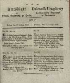 Amtsblatt der Königlichen Regierung zu Posen. 1835.02.17 Nro.7