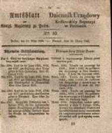 Amtsblatt der Königlichen Regierung zu Posen. 1835.03.10 Nro.10