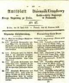 Amtsblatt der Königlichen Regierung zu Posen. 1835.04.28 Nro.17