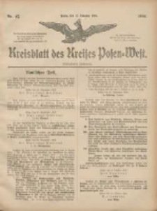 Kreis-Blatt des Kreises Posen-West 1904.10.13 Jg.16 Nr42