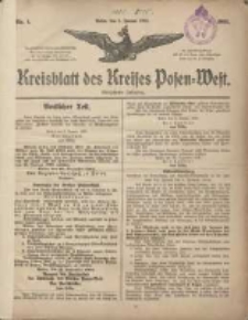 Kreisblatt des Kreises Posen-West 1905.01.05 Jg.17 Nr1