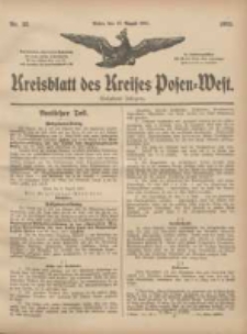 Kreisblatt des Kreises Posen-West 1905.08.17 Jg.17 Nr33