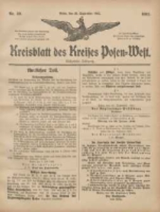 Kreisblatt des Kreises Posen-West 1905.09.28 Jg.17 Nr39