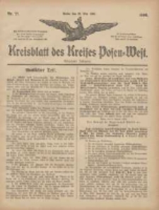 Kreisblatt des Kreises Posen-West 1906.05.25 Jg.18 Nr21