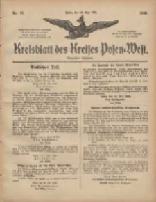 Kreisblatt des Kreises Posen-West 1906.05.31 Jg.18 Nr22
