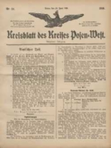 Kreisblatt des Kreises Posen-West 1906.06.14 Jg.18 Nr24