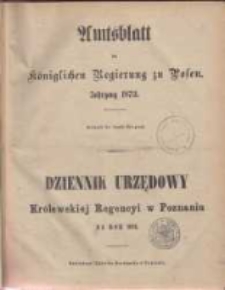 Amtsblatt der Königlichen Regierung zu Posen. 1873.01.02 Nro.1