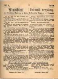 Amtsblatt der Königlichen Regierung zu Posen. 1873.01.23 Nro.4