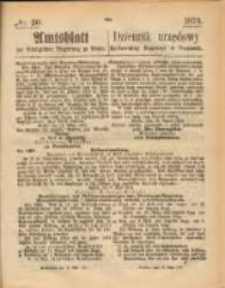 Amtsblatt der Königlichen Regierung zu Posen. 1873.05.15 Nro.20