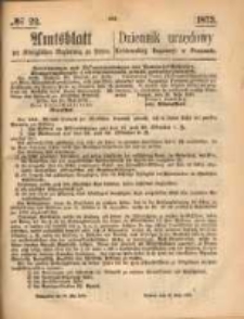 Amtsblatt der Königlichen Regierung zu Posen. 1873.05.29 Nro.22
