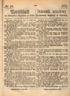 Amtsblatt der Königlichen Regierung zu Posen. 1873.06.26 Nro.26
