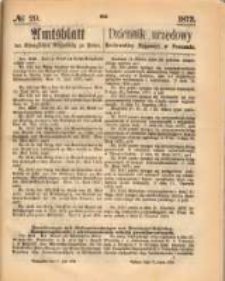 Amtsblatt der Königlichen Regierung zu Posen. 1873.07.17 Nro.29