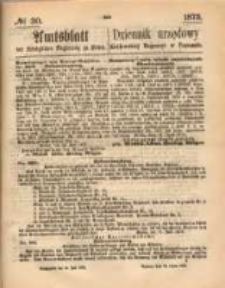 Amtsblatt der Königlichen Regierung zu Posen. 1873.07.24 Nro.30