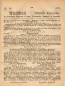 Amtsblatt der Königlichen Regierung zu Posen. 1873.09.18 Nro.38