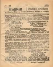 Amtsblatt der Königlichen Regierung zu Posen. 1873.10.16 Nro.42