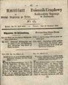 Amtsblatt der Königlichen Regierung zu Posen.1834.04.15 Nro.15