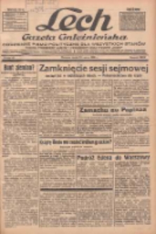 Lech.Gazeta Gnieźnieńska: codzienne pismo polityczne dla wszystkich stan&oacute;w. Dodatki: tygodniowy "Lechita" i powieściowy oraz dwutygodnik "Leszek" 1935.03.13 R.36 Nr60