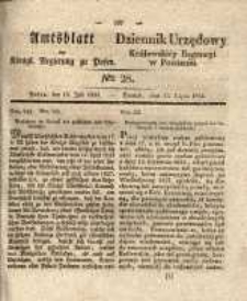 Amtsblatt der Königlichen Regierung zu Posen.1834.07.15 Nro.28