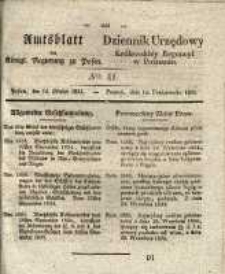 Amtsblatt der Königlichen Regierung zu Posen.1834.10.14 Nro.41