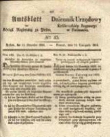 Amtsblatt der Königlichen Regierung zu Posen.1834.11.11 Nro.45