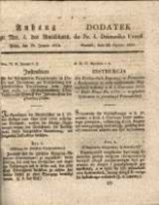 Anhang zu Nro 4 zum Amtsblattes, Posen, den 28. Januar 1834.