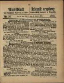 Amtsblatt der Königlichen Regierung zu Posen. 1868.06.30 Nro. 26