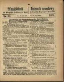 Amtsblatt der Königlichen Regierung zu Posen. 1868.07.28 Nro. 30