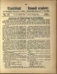 Amtsblatt der Königlichen Regierung zu Posen. 1868.09.29 Nro. 39