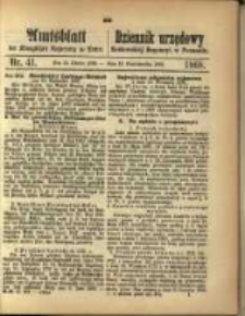 Amtsblatt der Königlichen Regierung zu Posen. 1868.10.13 Nro. 41