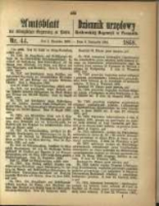 Amtsblatt der Königlichen Regierung zu Posen. 1868.11.03 Nro. 44