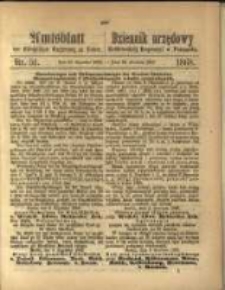 Amtsblatt der Königlichen Regierung zu Posen. 1868.12.22 Nro. 51