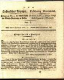 Oeffentlicher Anzeiger. 1827.01.09 Nro.2