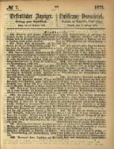 Oeffentlicher Anzeiger. 1873.02.13 Nro.7