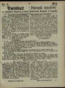 Amtsblatt der Königlichen Regierung zu Posen. 1874.01.22 Nr 4