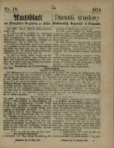 Amtsblatt der Königlichen Regierung zu Posen. 1874.04.16 Nr 16