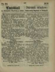 Amtsblatt der Königlichen Regierung zu Posen. 1874.06.11 Nr 24
