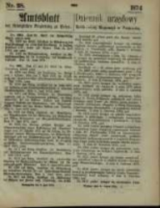 Amtsblatt der Königlichen Regierung zu Posen. 1874.07.09 Nr 28