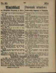 Amtsblatt der Königlichen Regierung zu Posen. 1874.07.23 Nr 30
